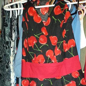 Torrid Retro Style Cherry Halter Bubble Dress